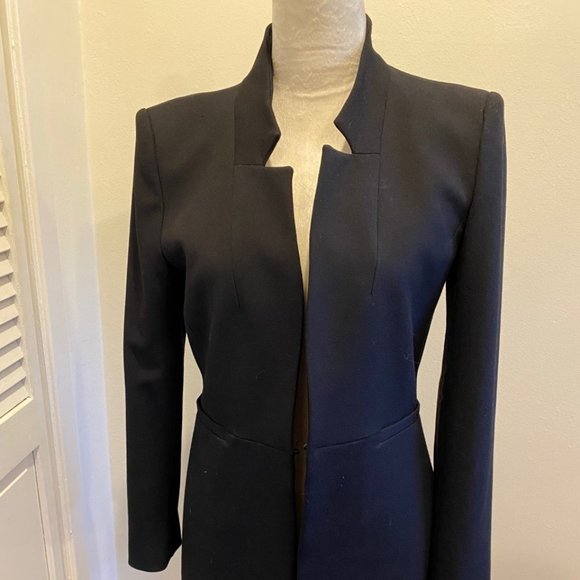 COPY - NEW WITHOUT TAGS ZARA BLACK TAILORED OVERCOAT/BLAZER/SUIT JACKET - Picture 6 of 6